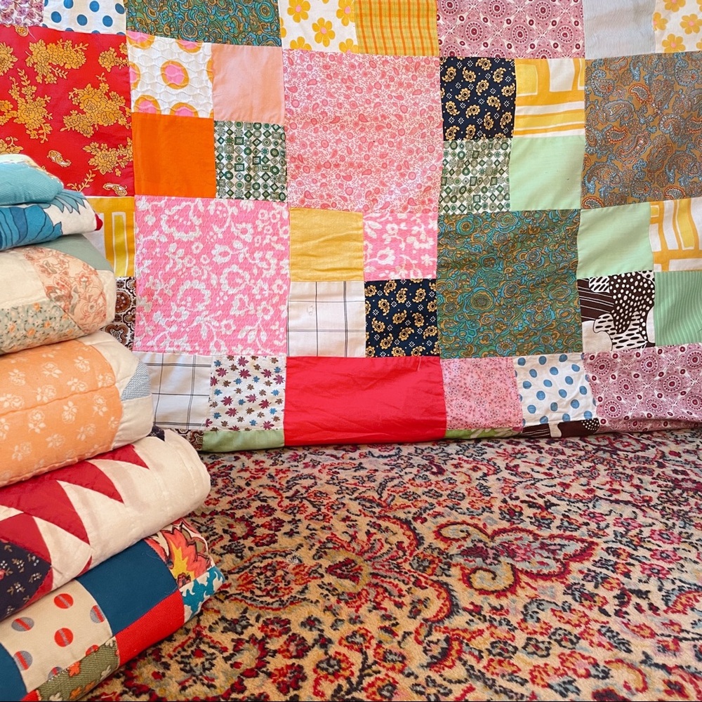 Unfinished Quilt top VG